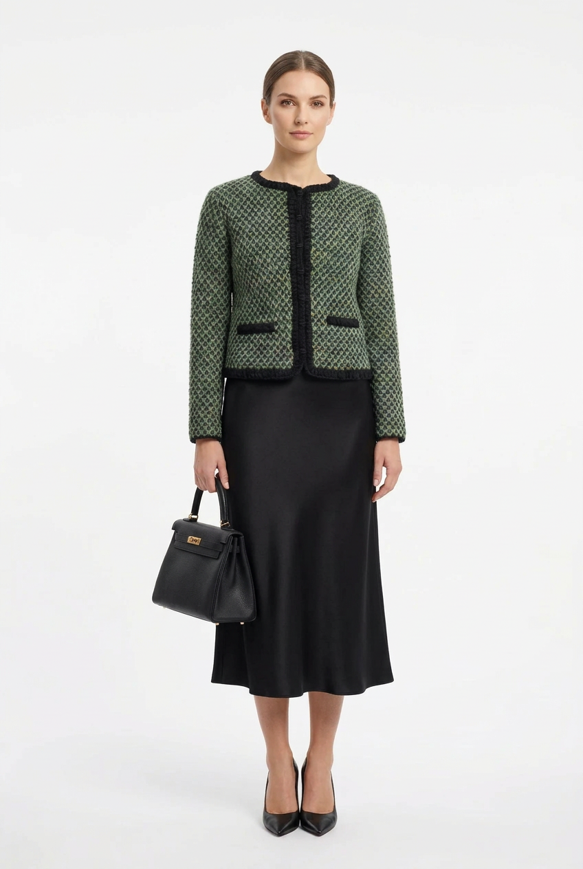 Giacca verde stile Chanel