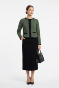 Giacca verde stile Chanel