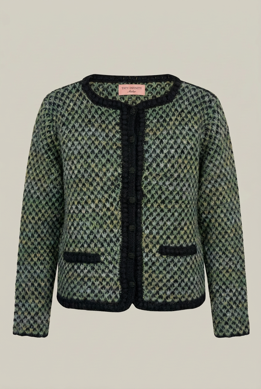 Giacca verde stile Chanel